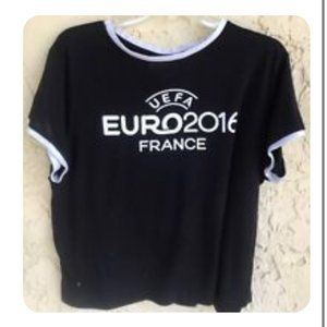 ISO Black Euro 2016 Crop Top